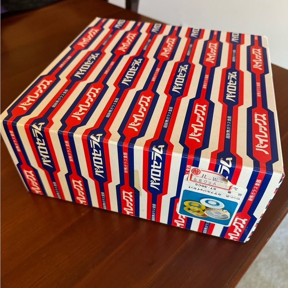 Japanese Iwaki Pyrex cake plates with basket NIB - Picture 9 of 9